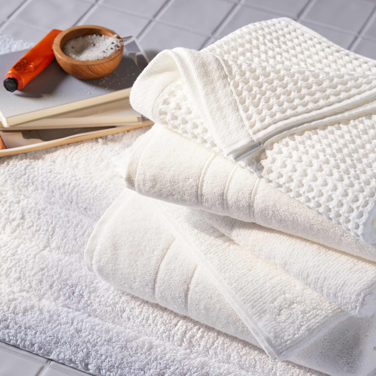 Dreamweave Waffle Bath Towels Set of 2 A4