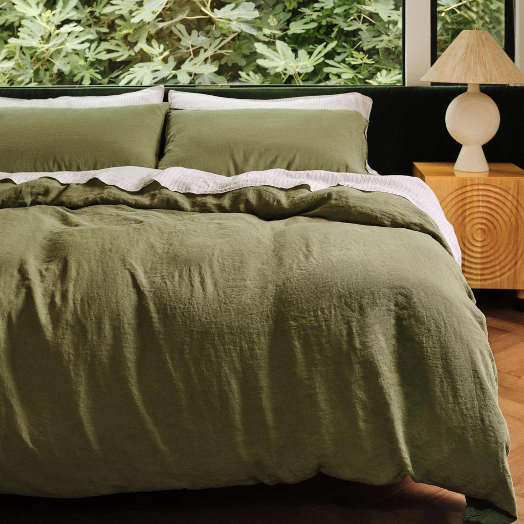 Washed European Linen Duvet Set F1