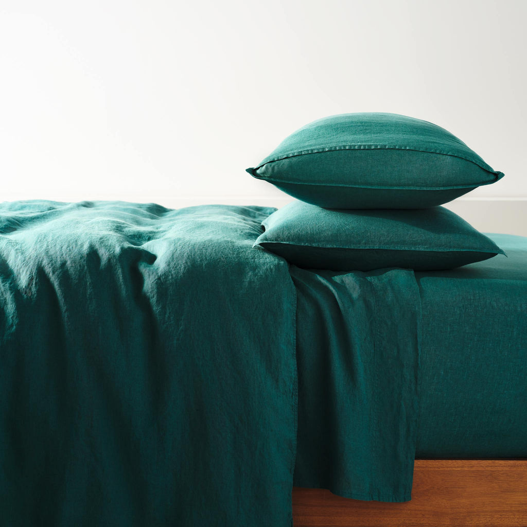 Washed European Linen Core Sheet Set L4