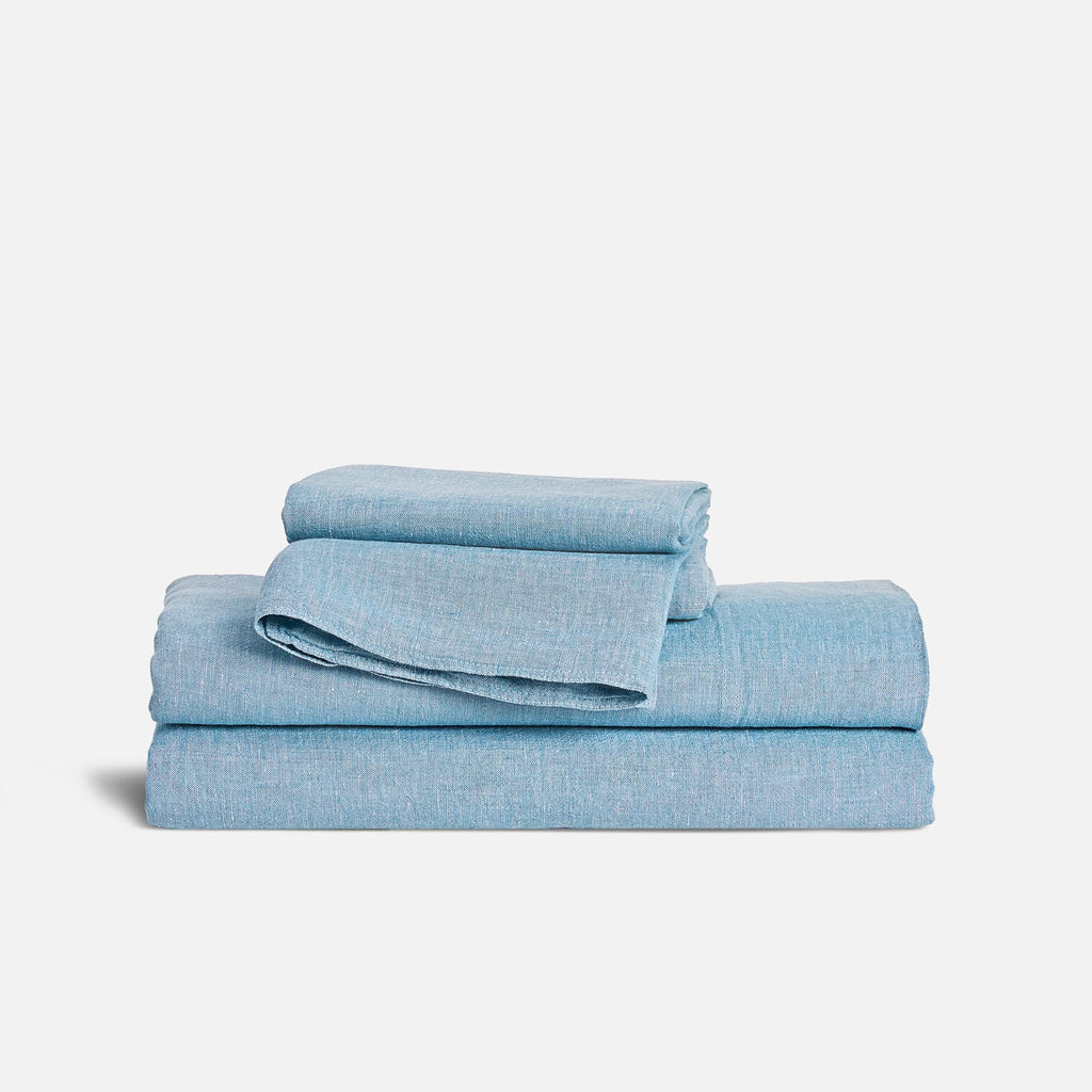 Washed European Linen Core Sheet Set L4