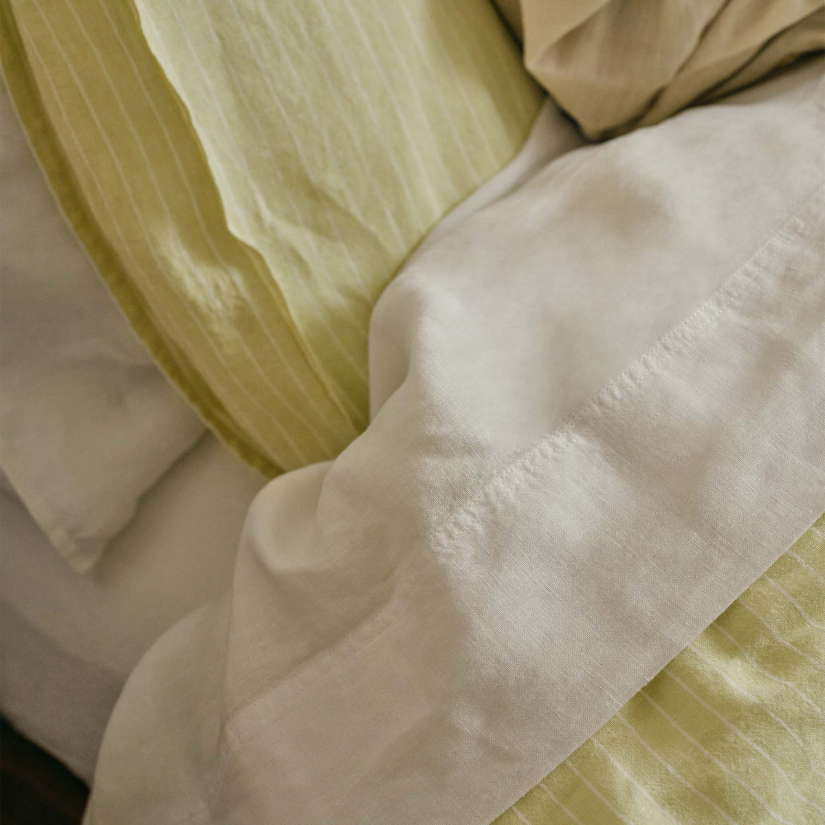 Washed European Linen Core Sheet Set L4