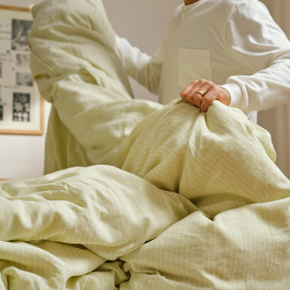Washed European Linen Duvet Set F1