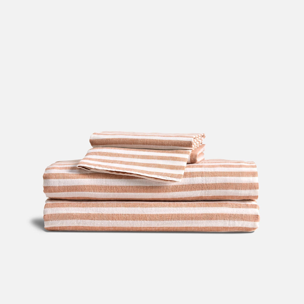Washed European Linen Core Sheet Set L4