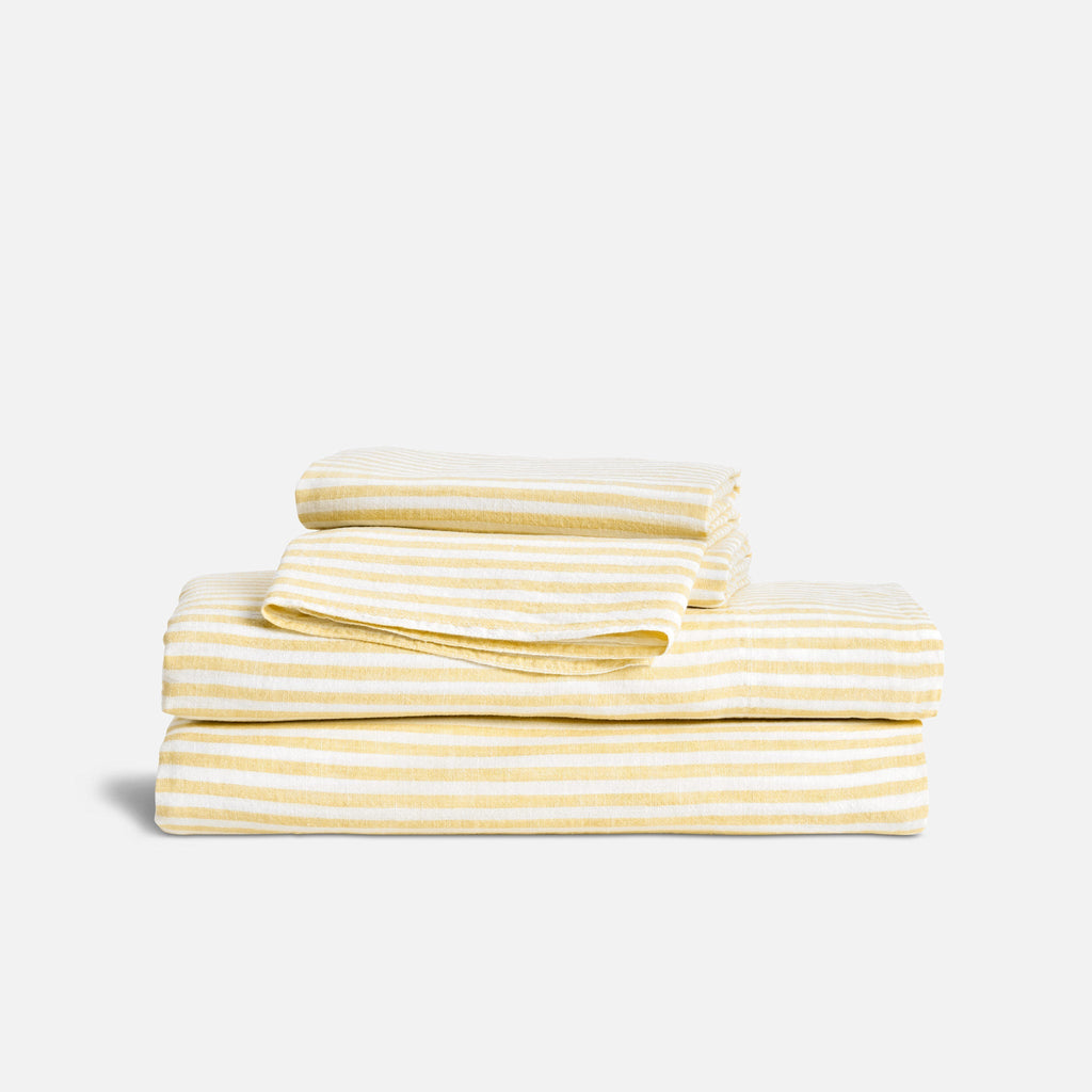 Washed European Linen Core Sheet Set L4