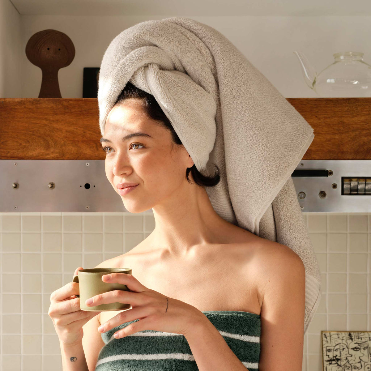 Super-Plush Set of 4 Bath Towel Bundle E6