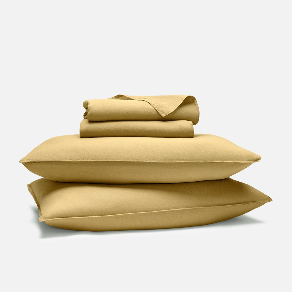 Washed European Linen Core Sheet Set L4