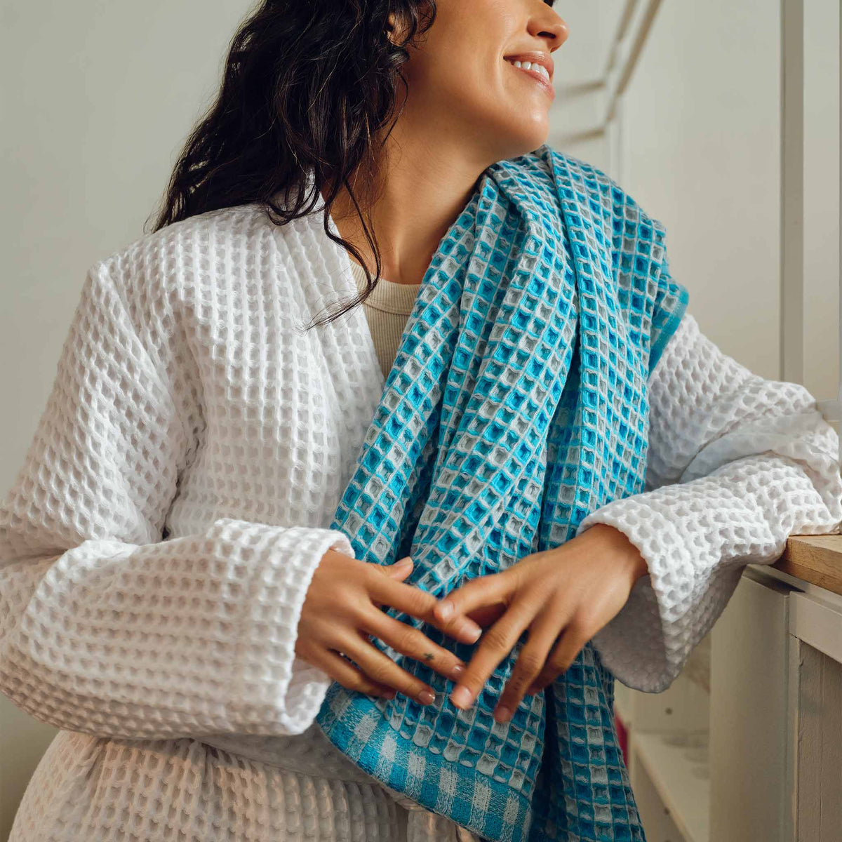 Dreamweave Waffle Bath Towels Set of 2 A4